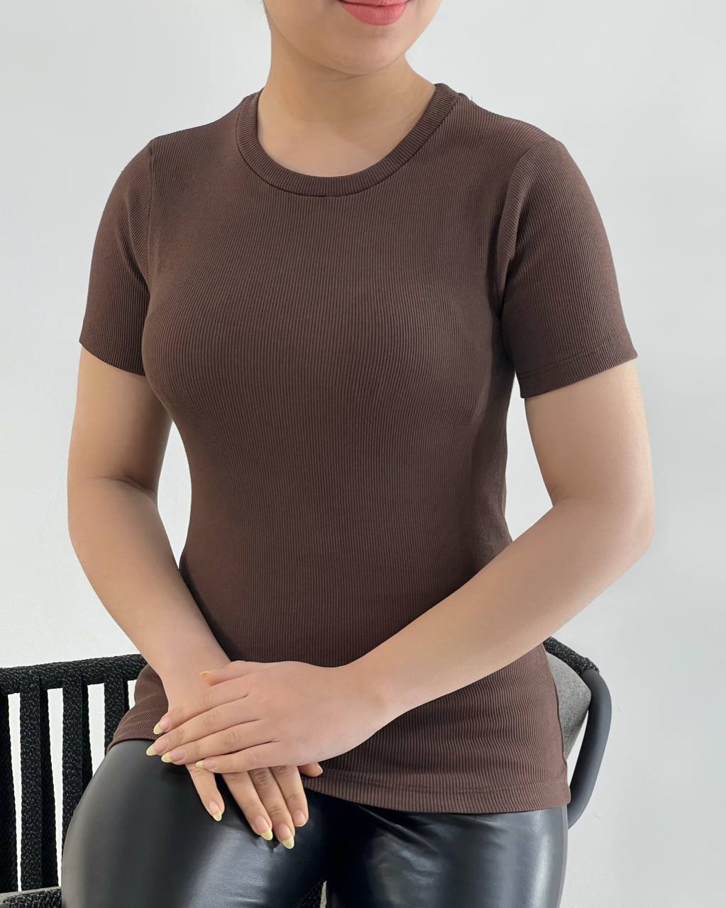 بلوز کبریتی یقه گرد کد 4470