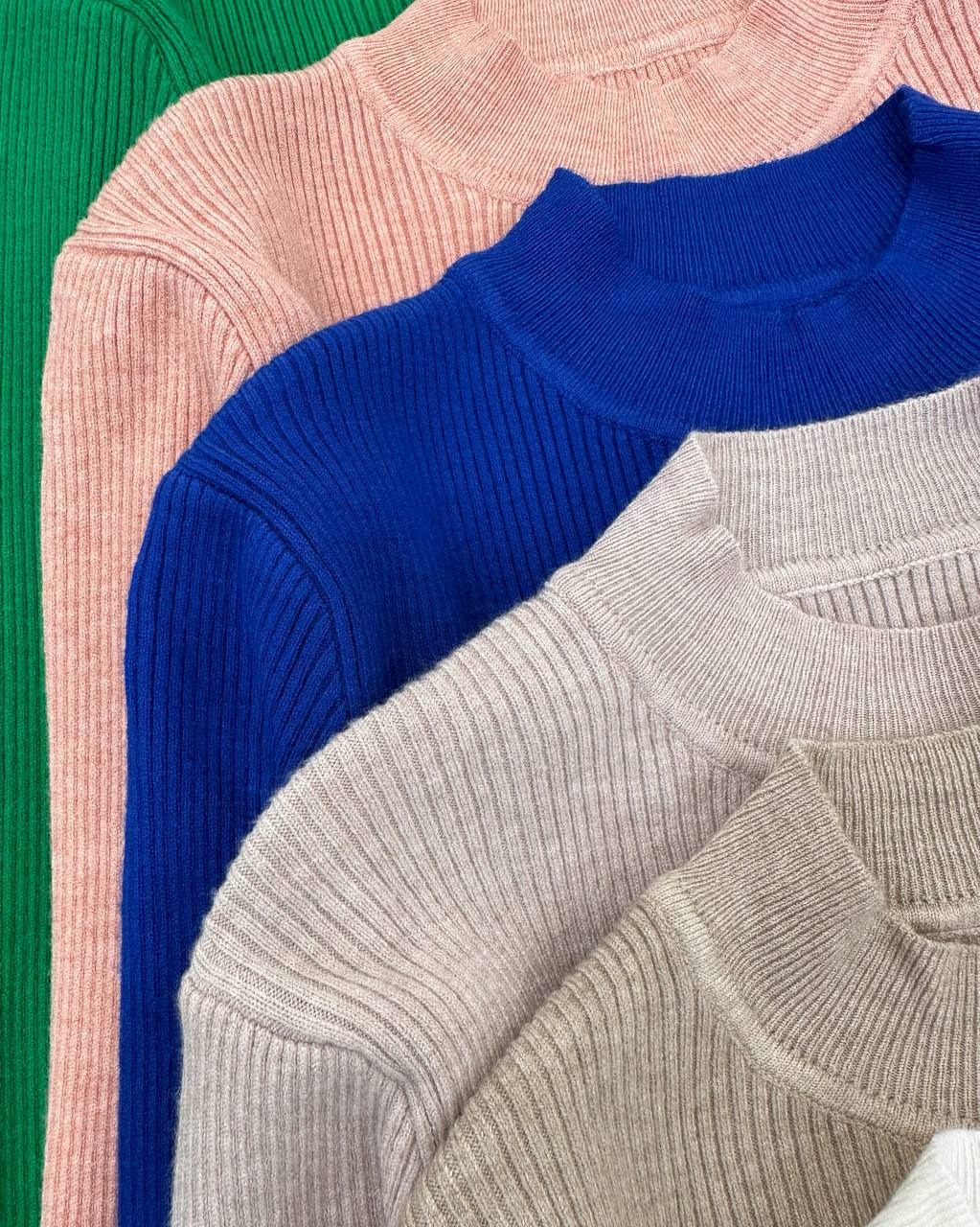 پلیور بافت 8 رنگ ساده کد 4472