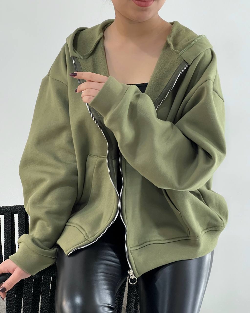 سویشرت جلو زیپ تو کرک کد 4479