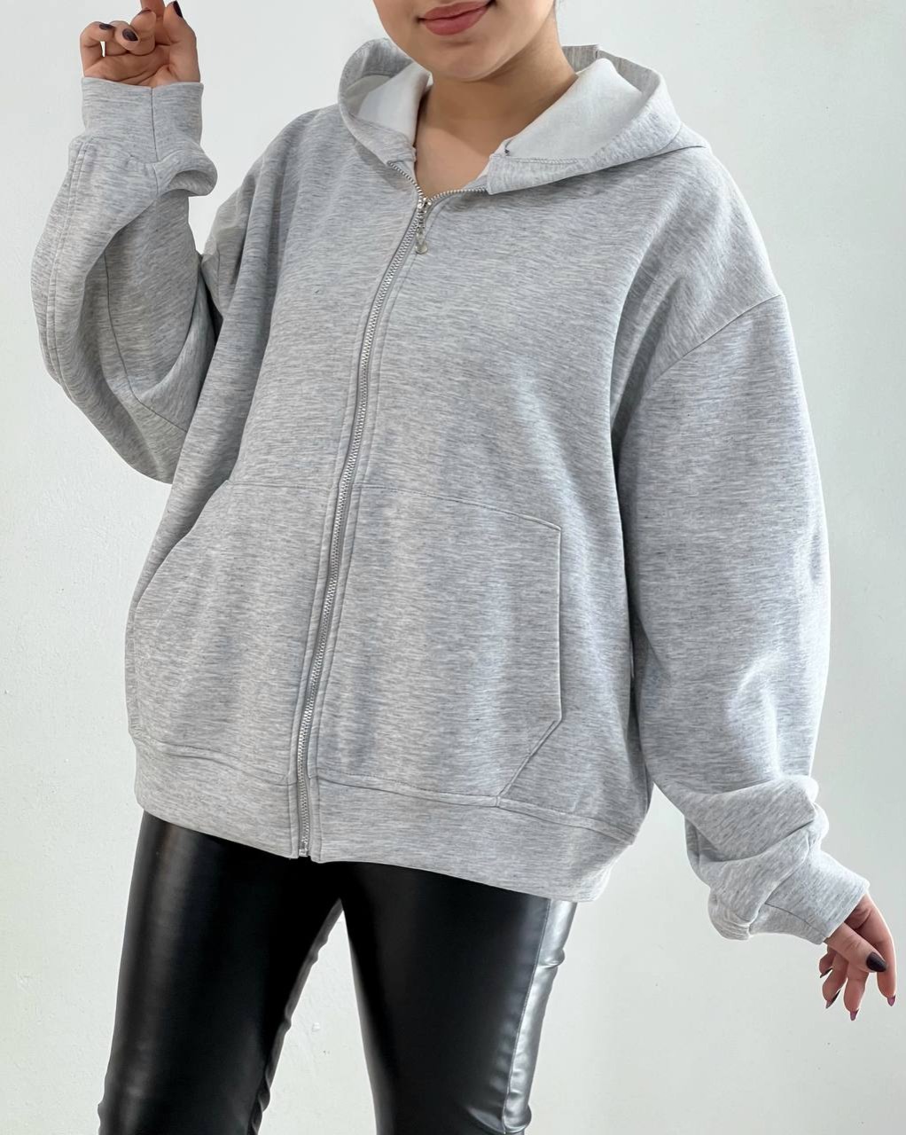 سویشرت جلو زیپ تو کرک کد 4479