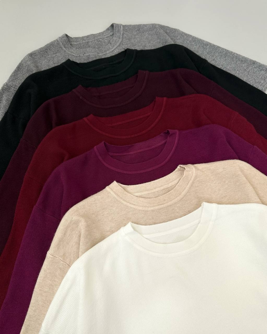 پلیور بافت آستین سه ربع گرم بالا کد 4482