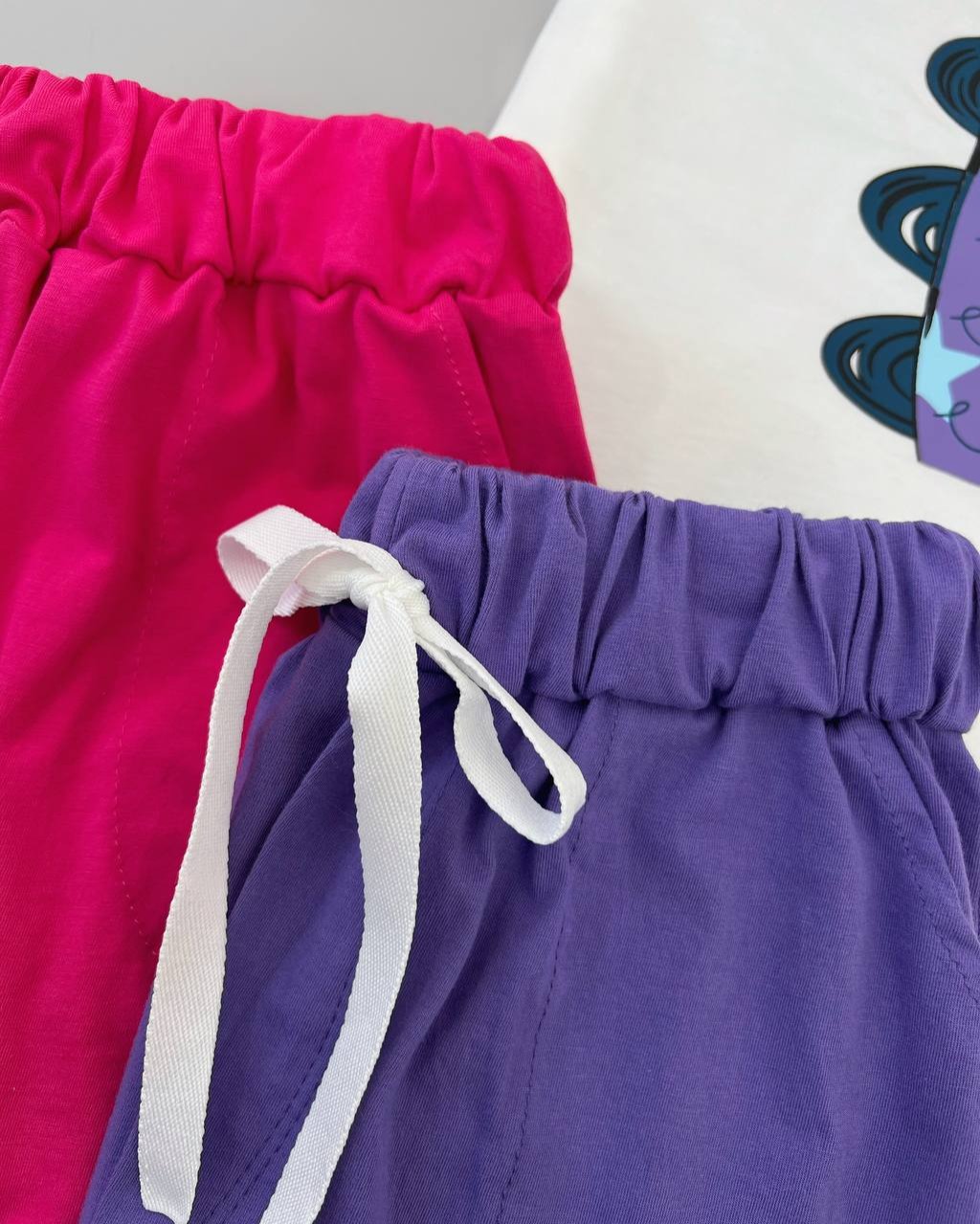 ست تیشرت و شلوارک اسب آبی کد 4485