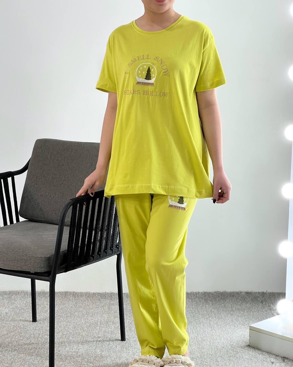 ست تیشرت و شلوار گوی کد 4492