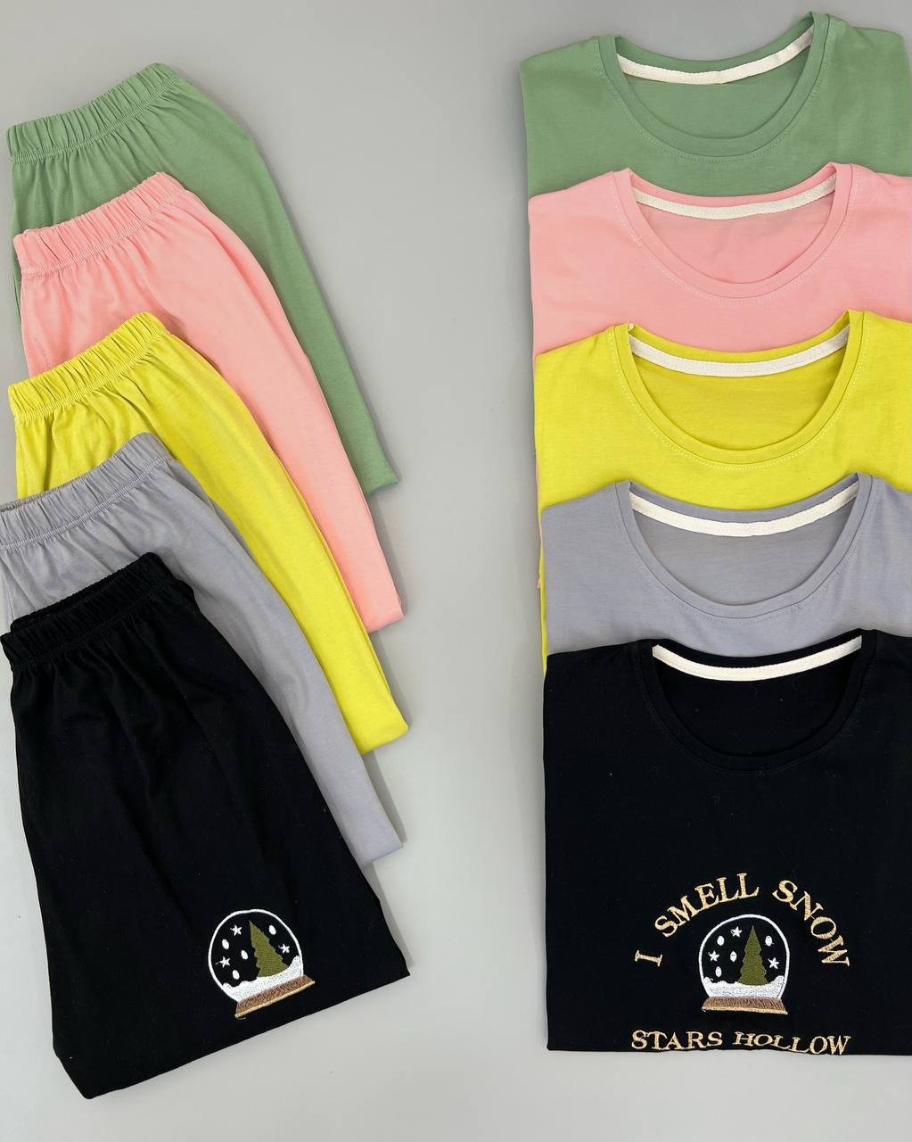 ست تیشرت و شلوار گوی کد 4492