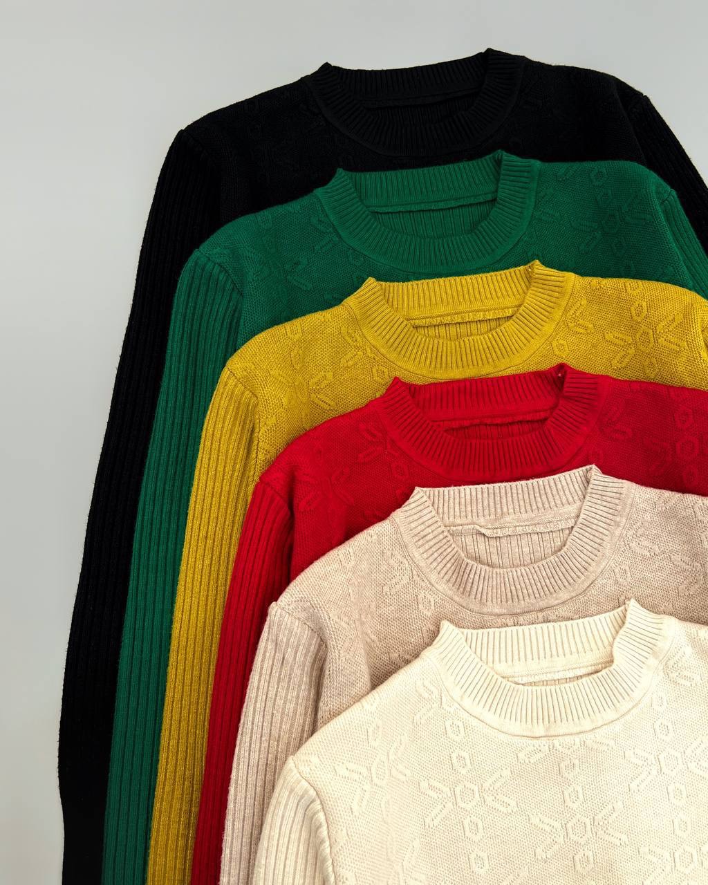 پلیور بافت گِرَم بالا 6 رنگ کد 4496