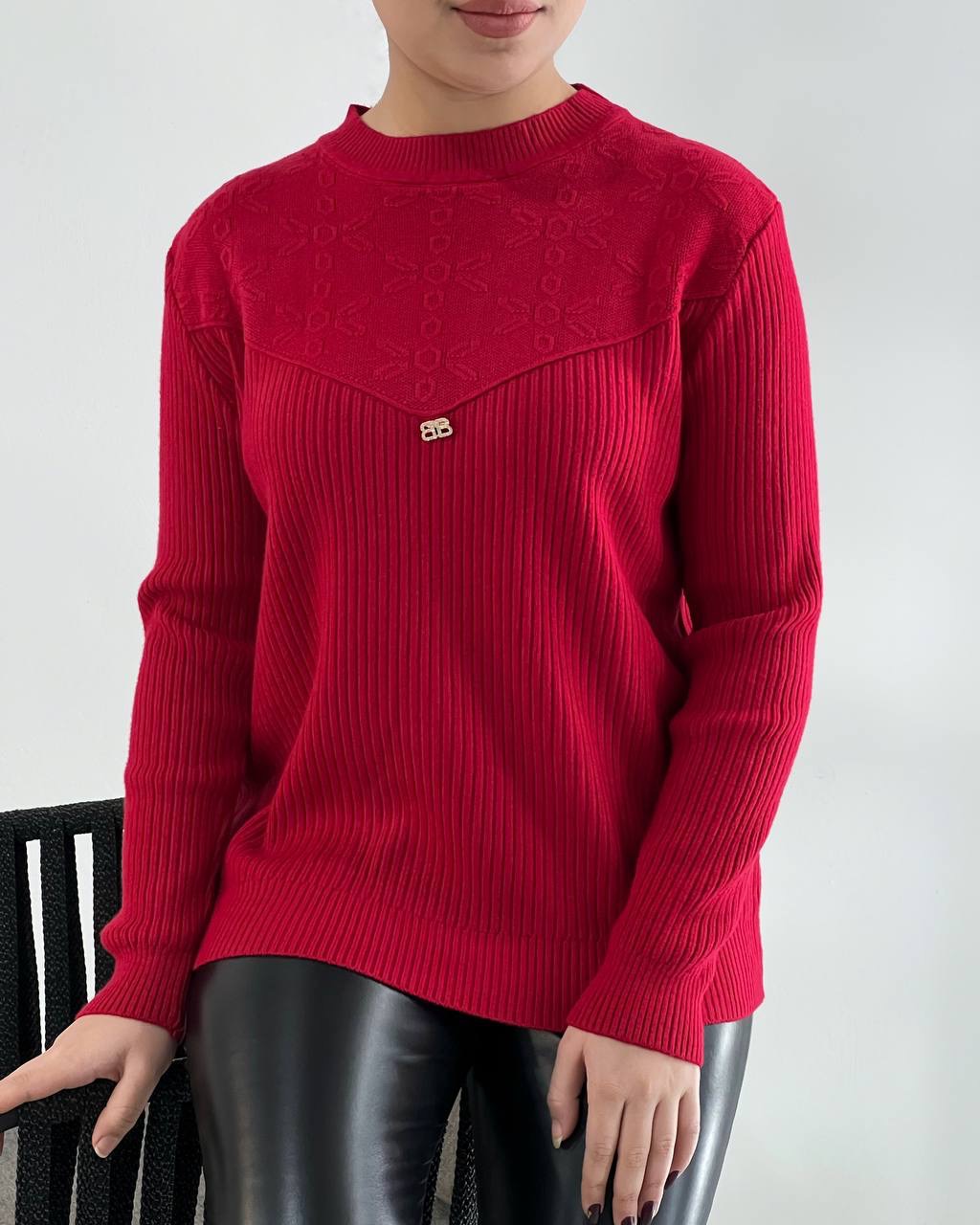 پلیور بافت گِرَم بالا 6 رنگ کد 4496