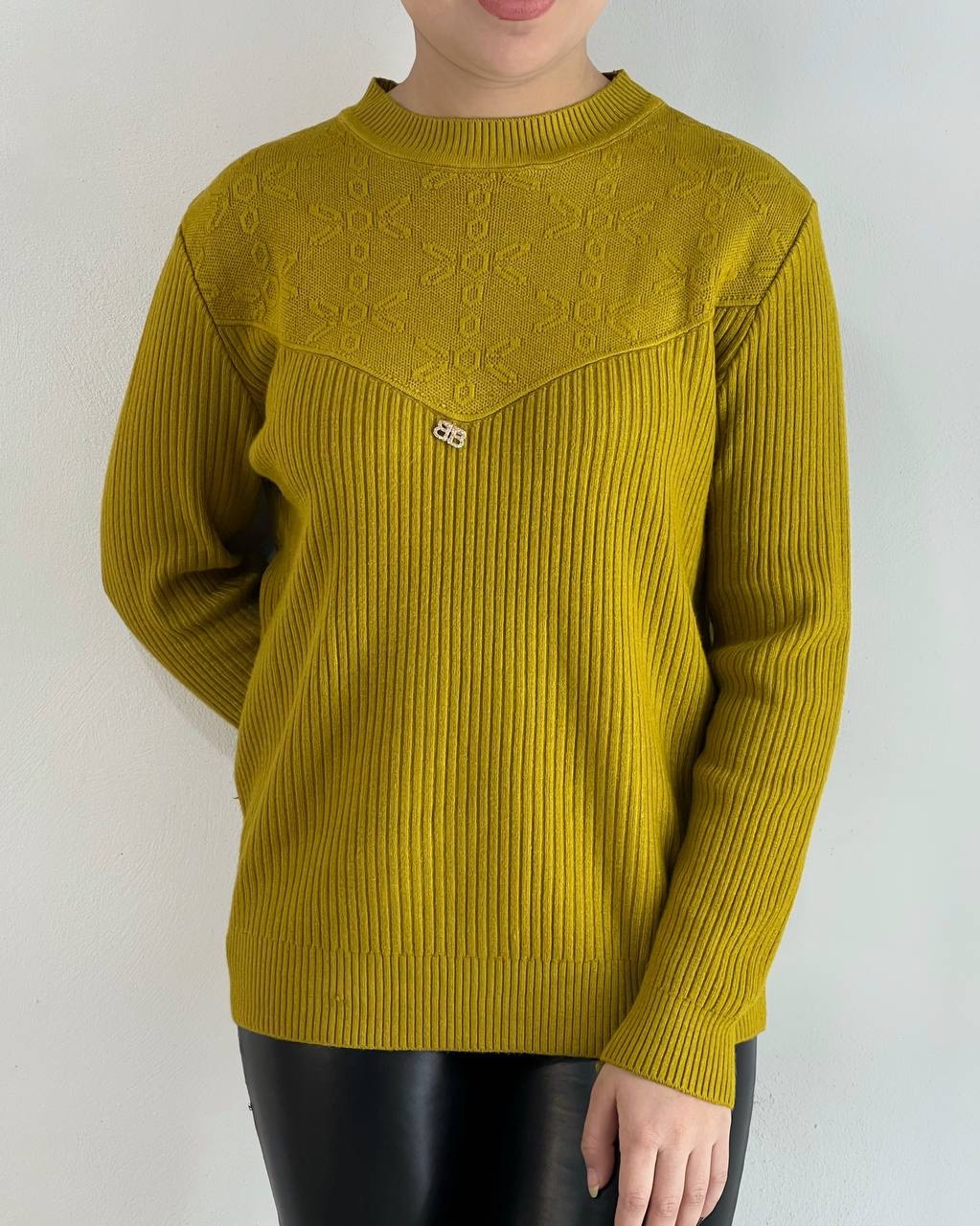 پلیور بافت گِرَم بالا 6 رنگ کد 4496