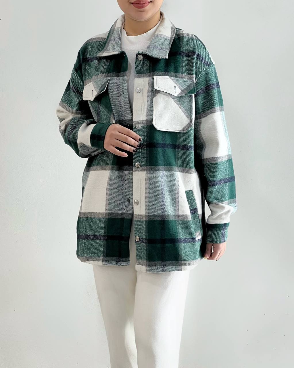 شکت چهارخونه پشمی کد 4499