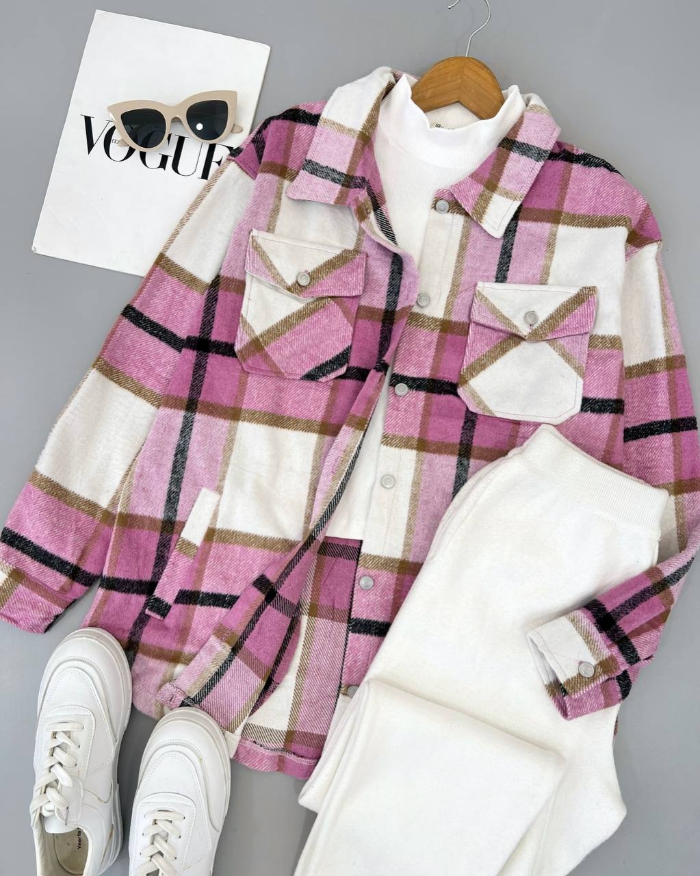 شکت چهارخونه پشمی کد 4499