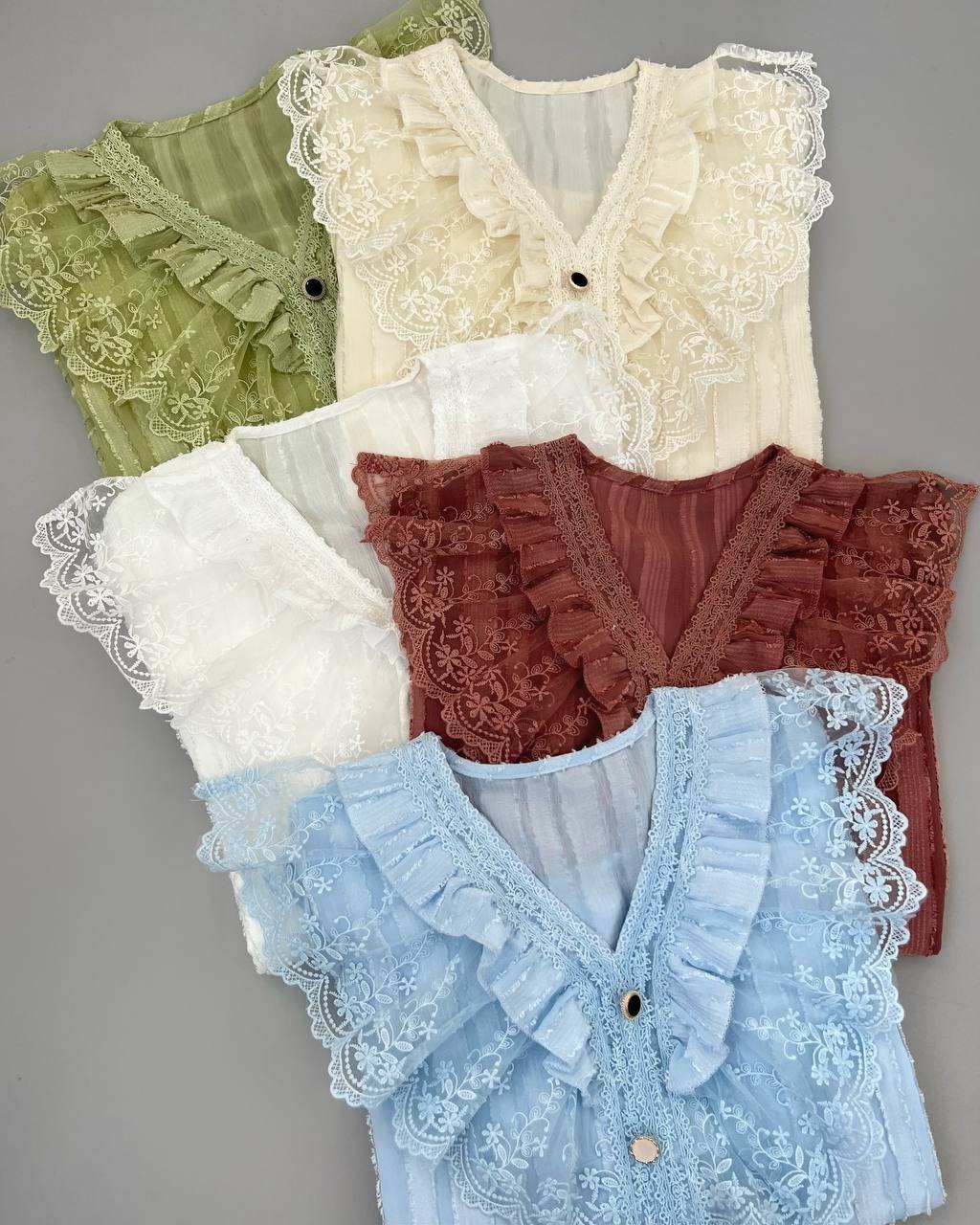 شومیز مجلسی با نوارای خامه دوزی کد 4505