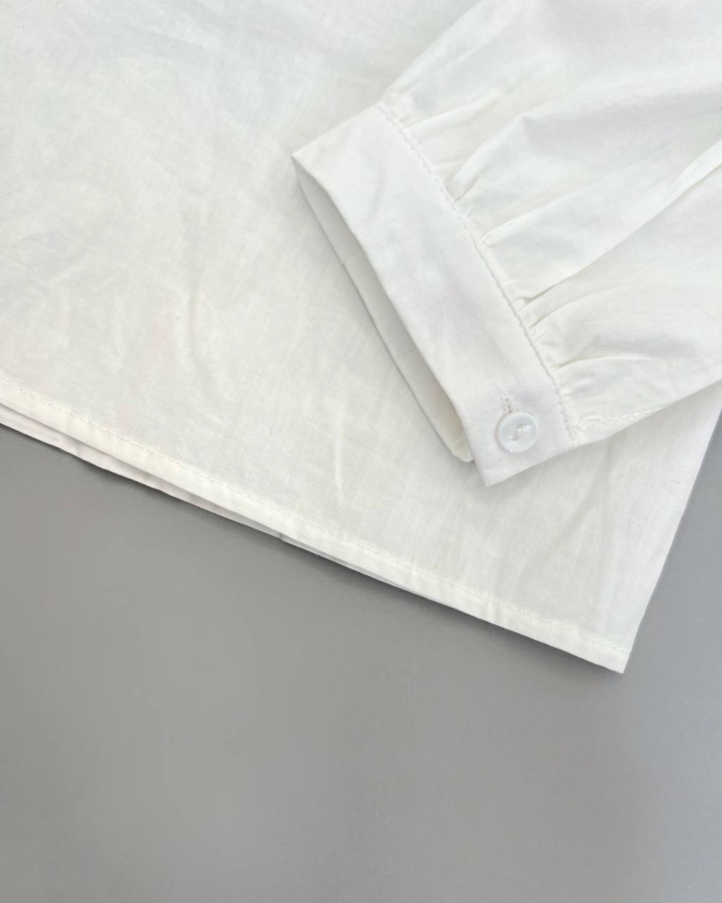 شومیز کتان نخ یقه گلدوزی کد 4510