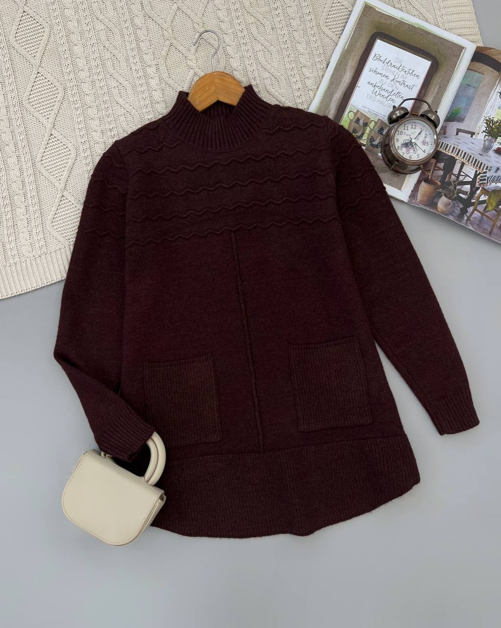 تونیک بافت تکرنگ کد 4514