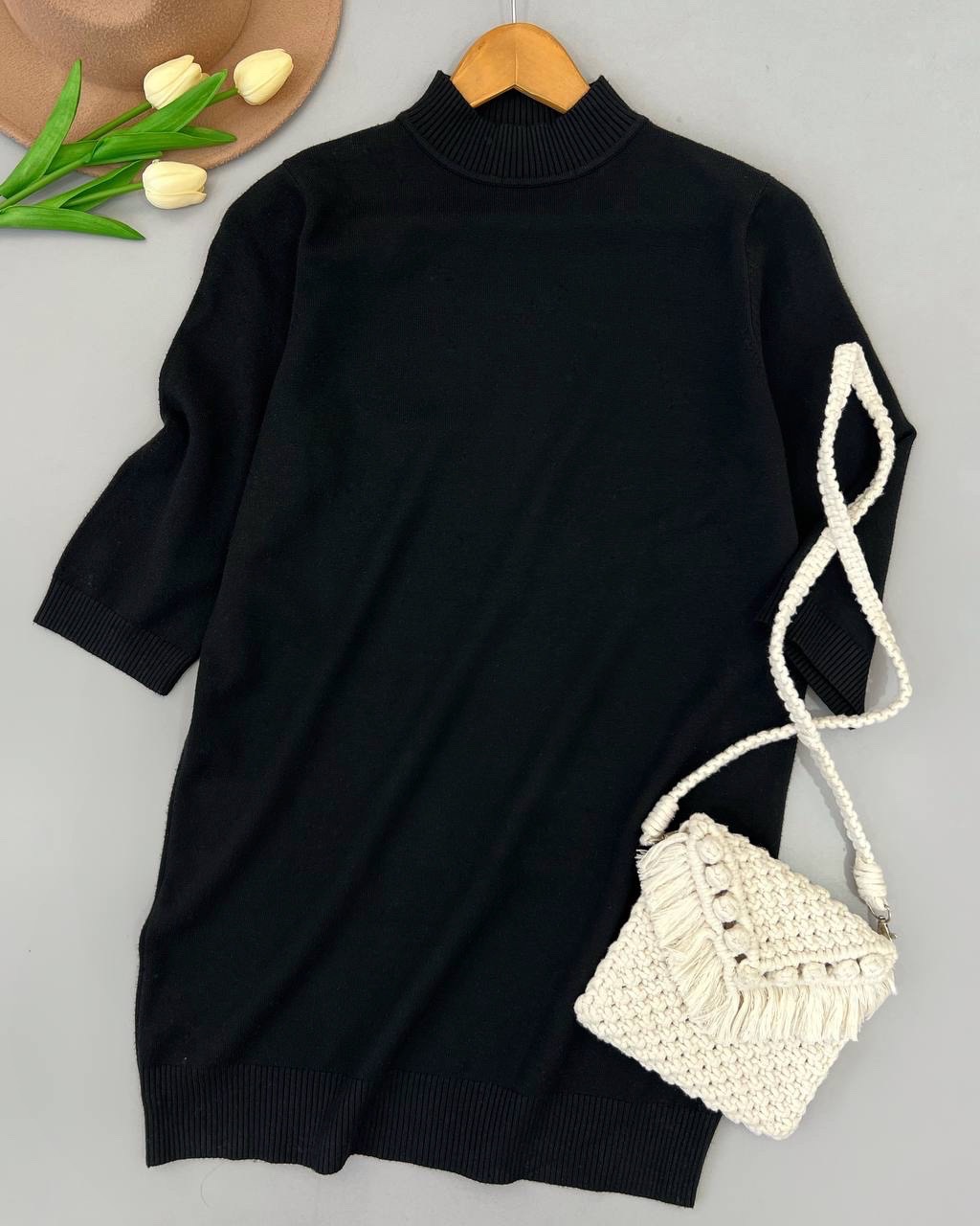 تونیک بافت آستین سه ربع کد 4515