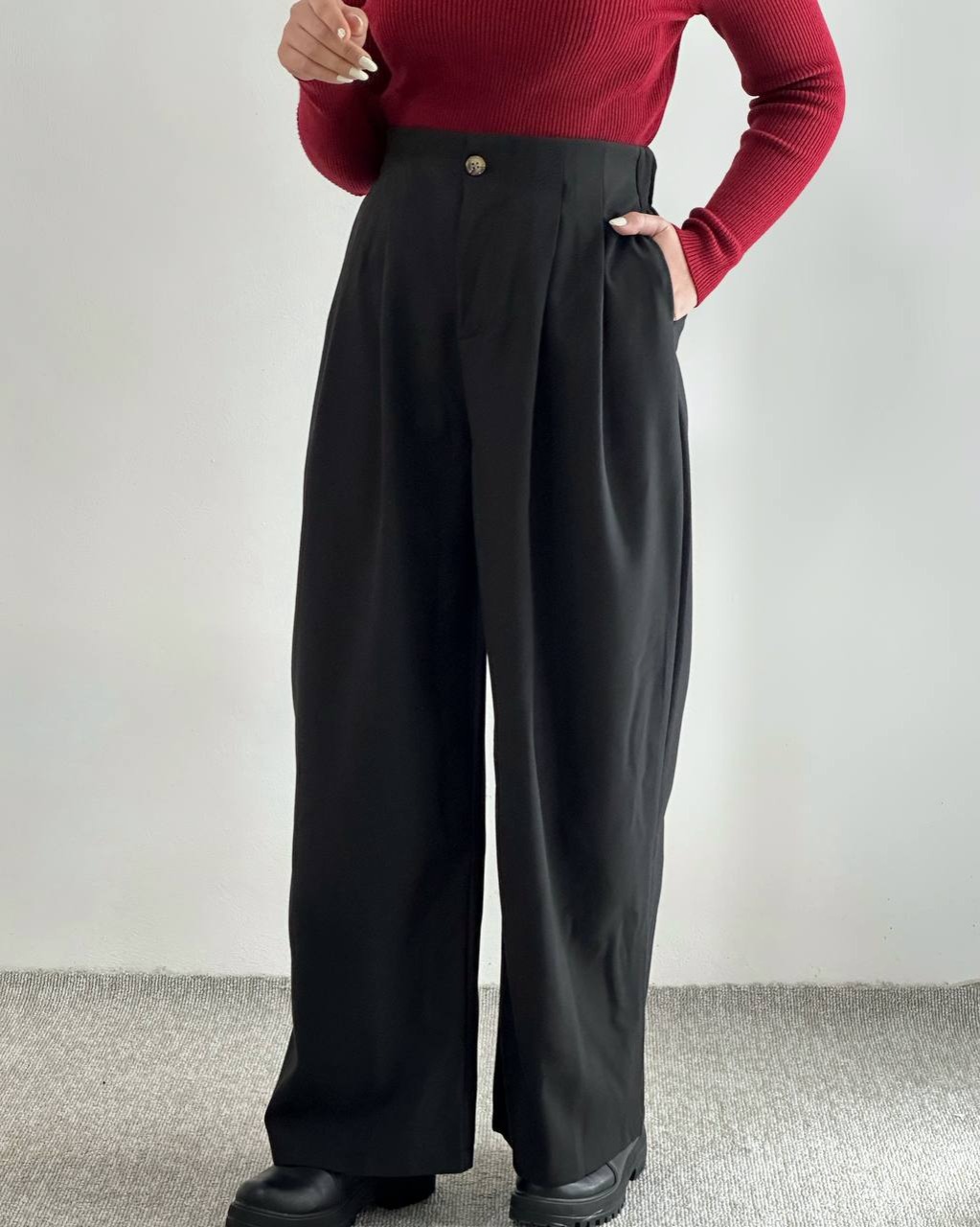 شلوار بگ جلو پیلی کد 4520