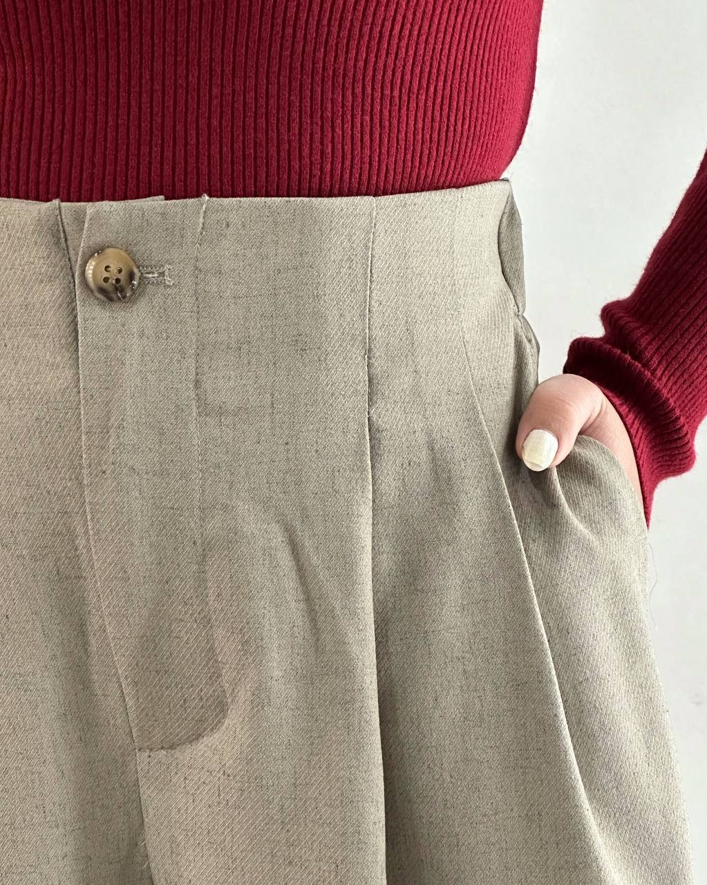 شلوار بگ جلو پیلی کد 4520