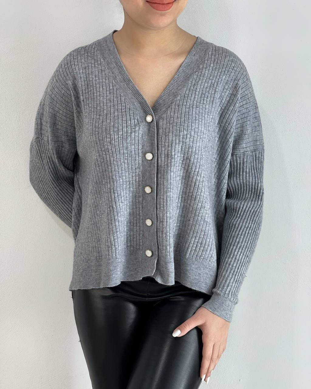 ژاکت بافت آستین کیمونو کد 4525