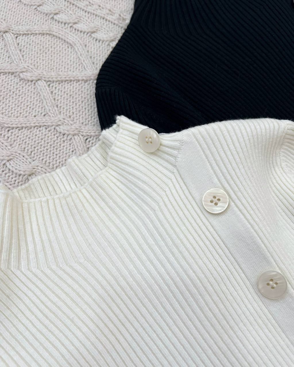 پیراهن بافت بلند دو رنگ کد 4526