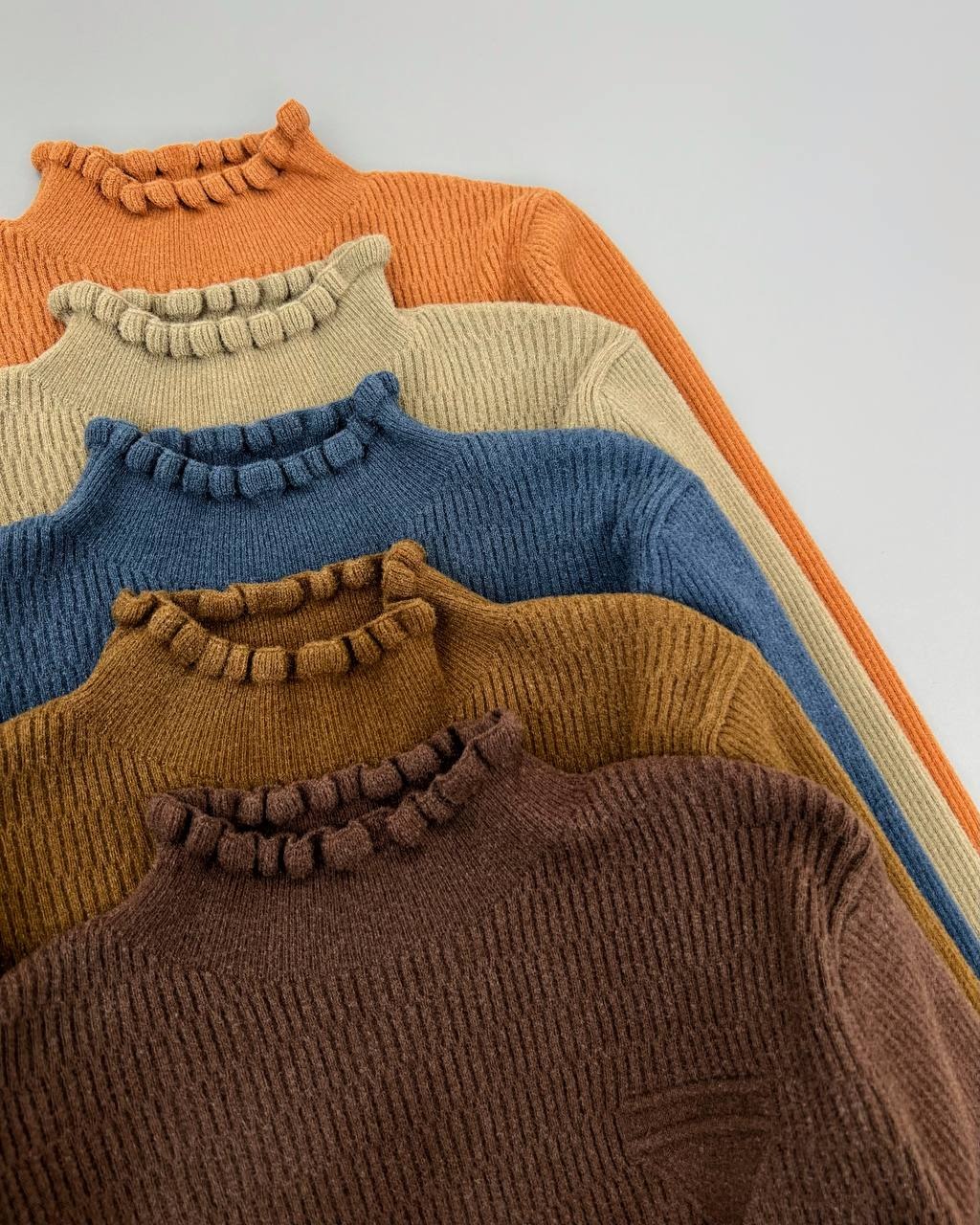 پلیور بافت یقه چین کد 4530