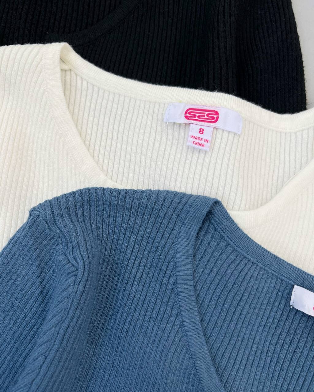 بلوز بافت کبریتی نما دکمه کد 4531