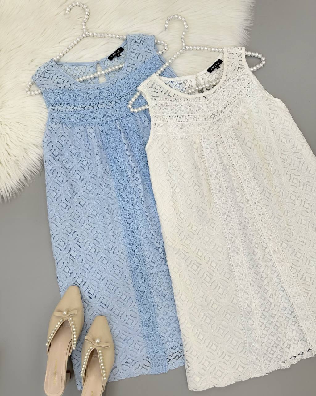 پیراهن تمام دانتل آستردار کد 4532