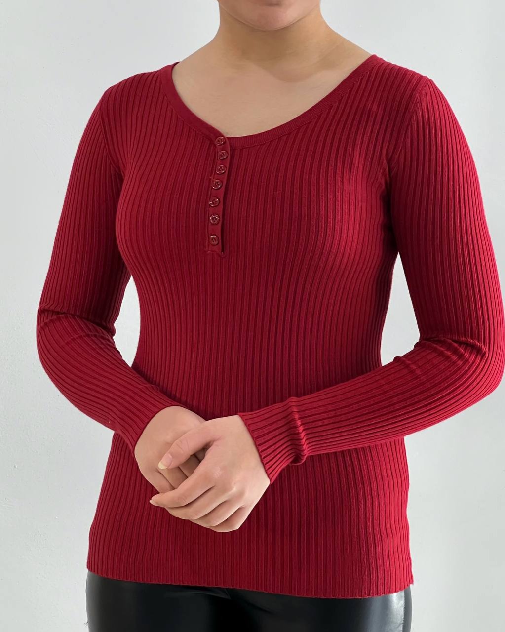 بلوز بافت دو رنگ کد 4537