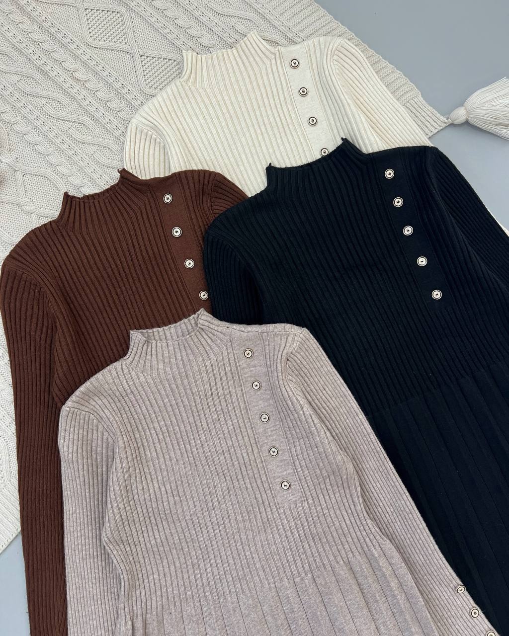 پیراهن بافت لبه خامه دوزی کد 4543