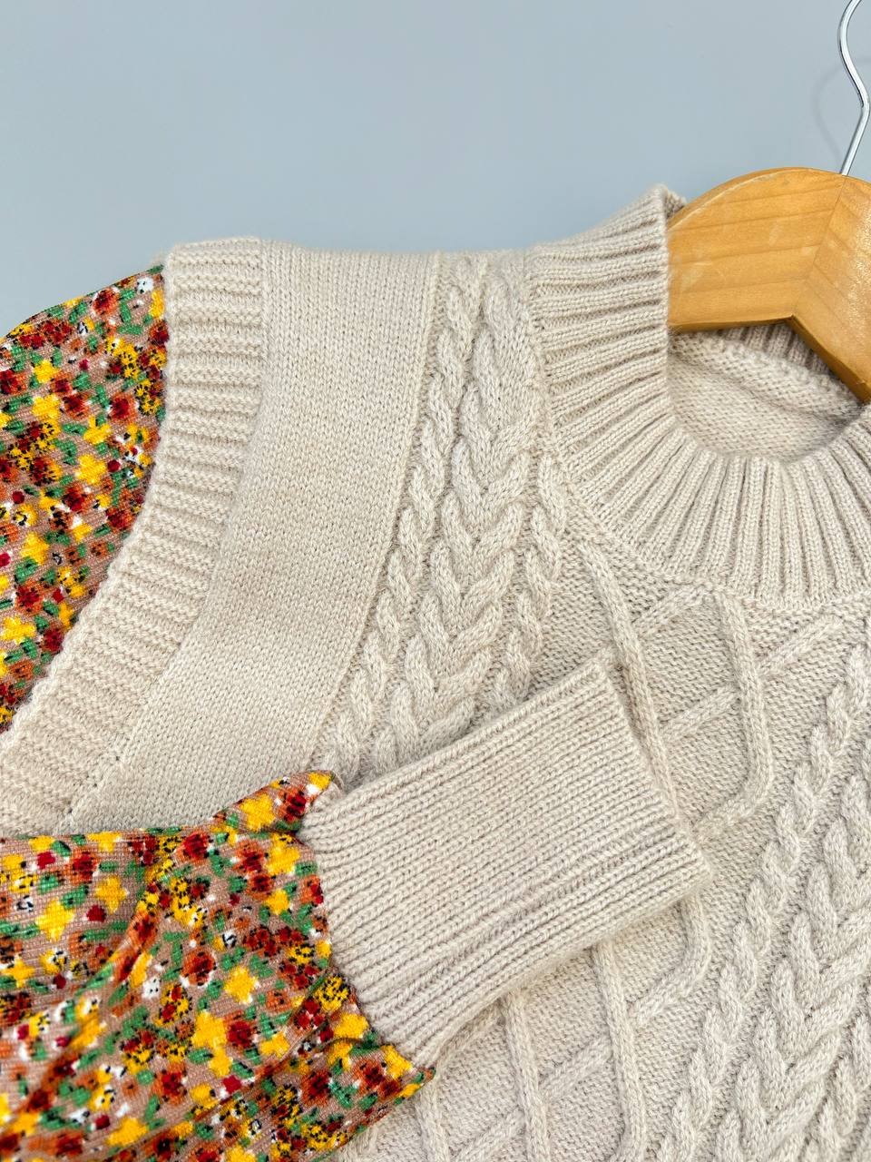 پیراهن ترکیبی بافت + کبریتی کد 4544