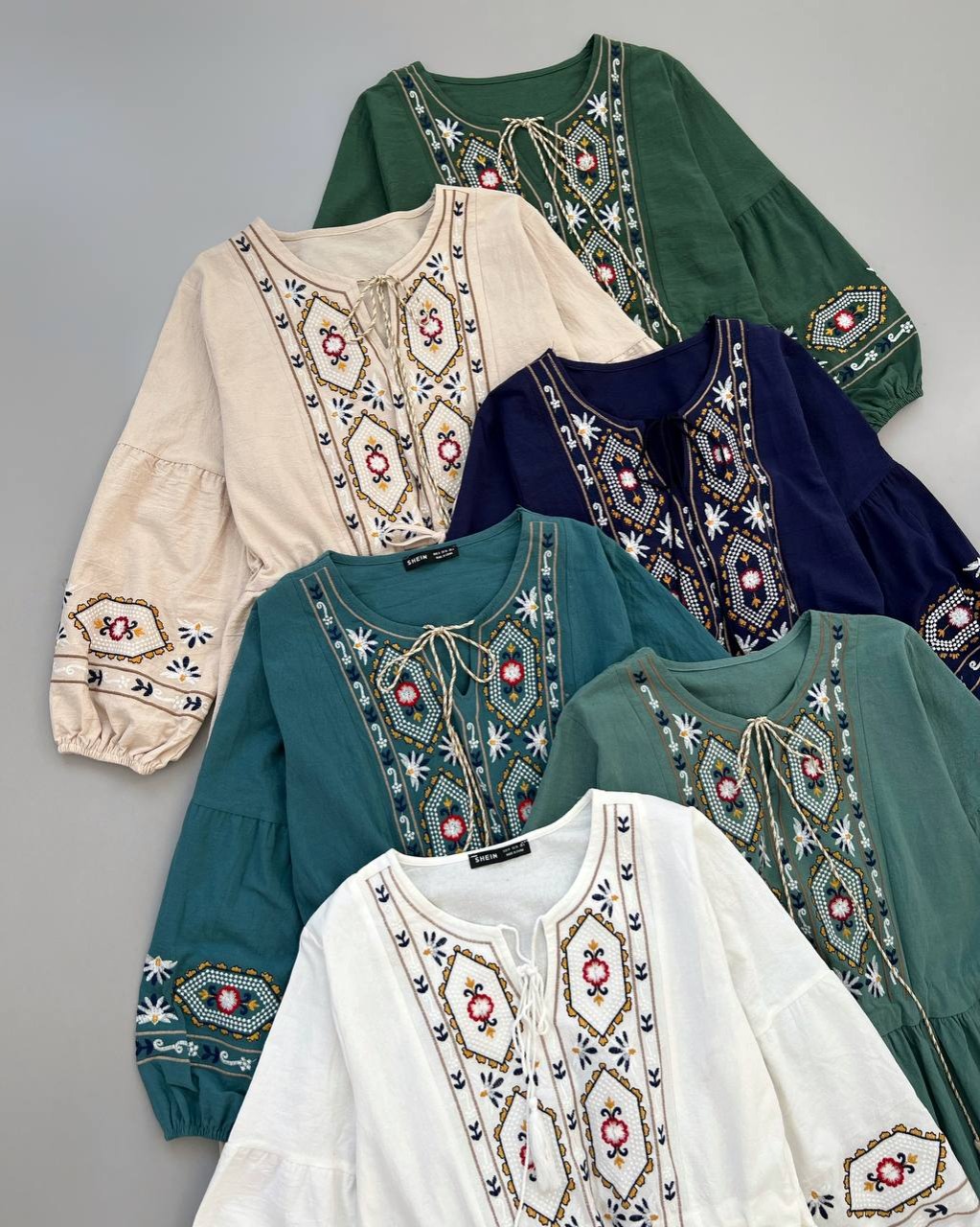 پیراهن کنف گلدوزی کد 4551