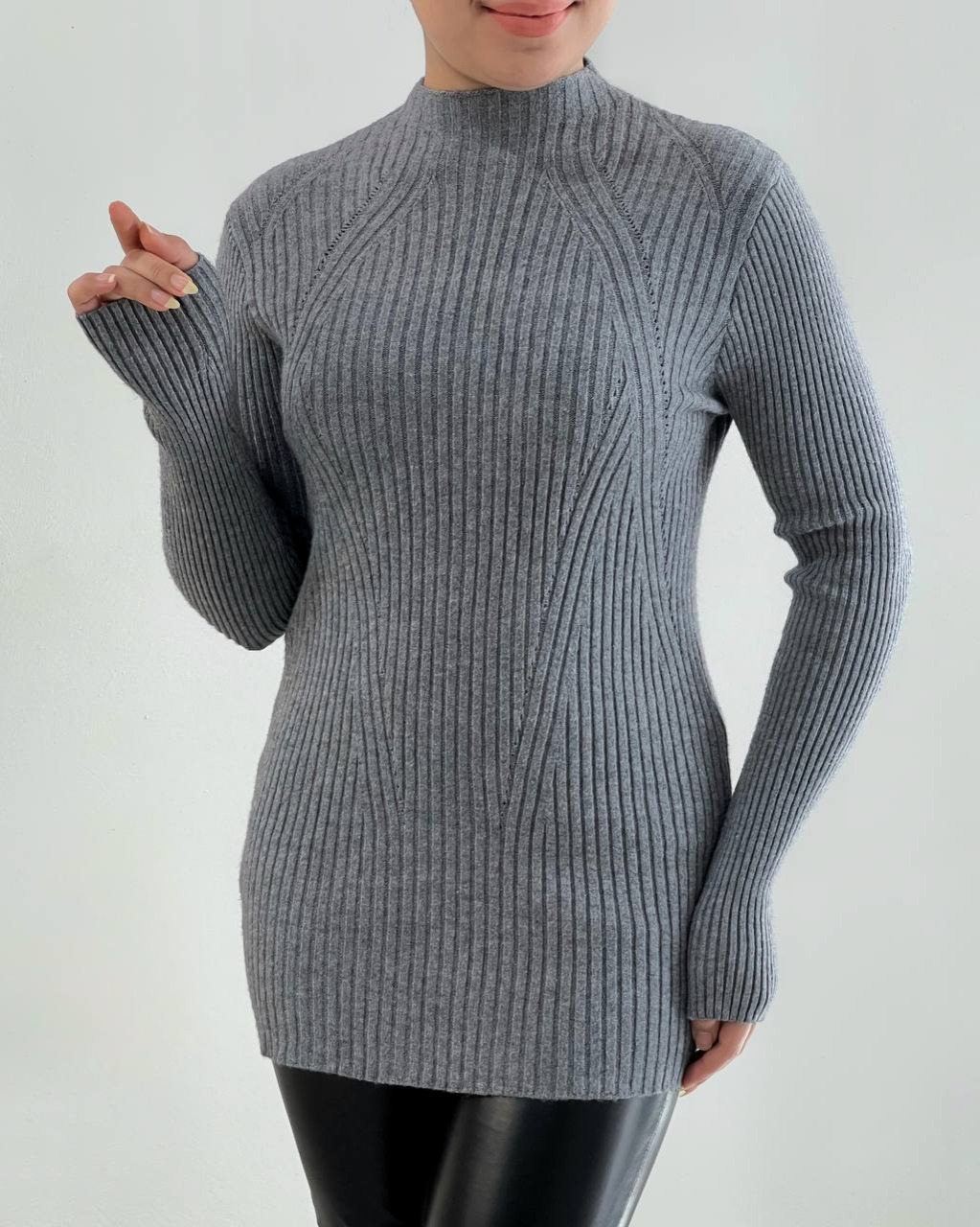 پلیور بافت ساده 5 رنگ کد 4554