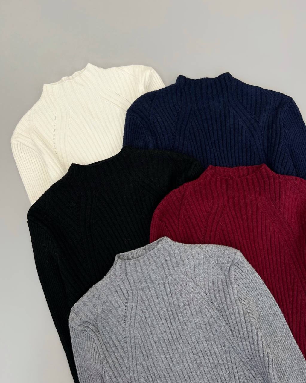 پلیور بافت ساده 5 رنگ کد 4554