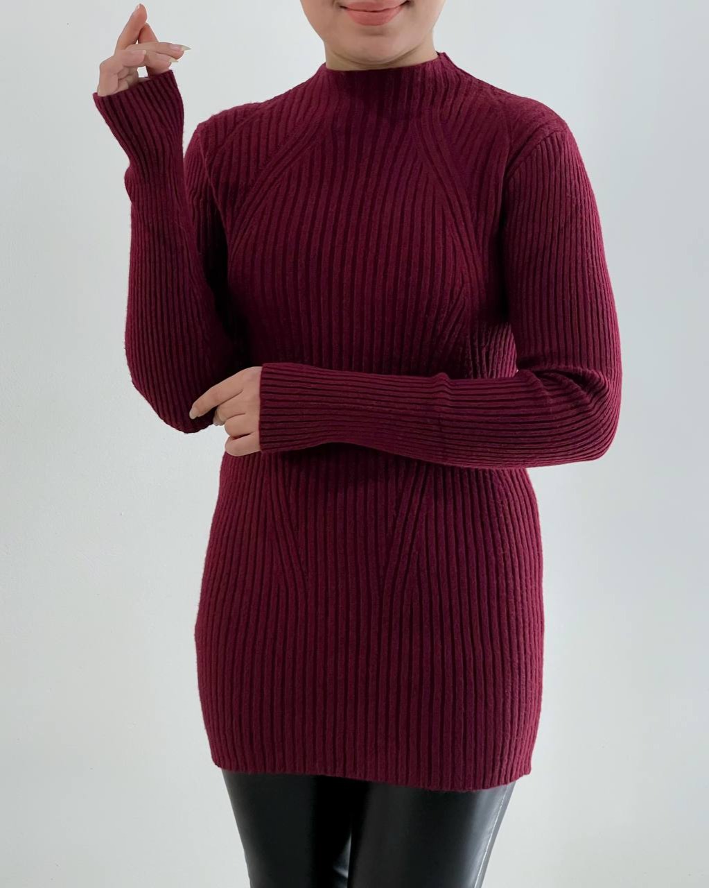 پلیور بافت ساده 5 رنگ کد 4554