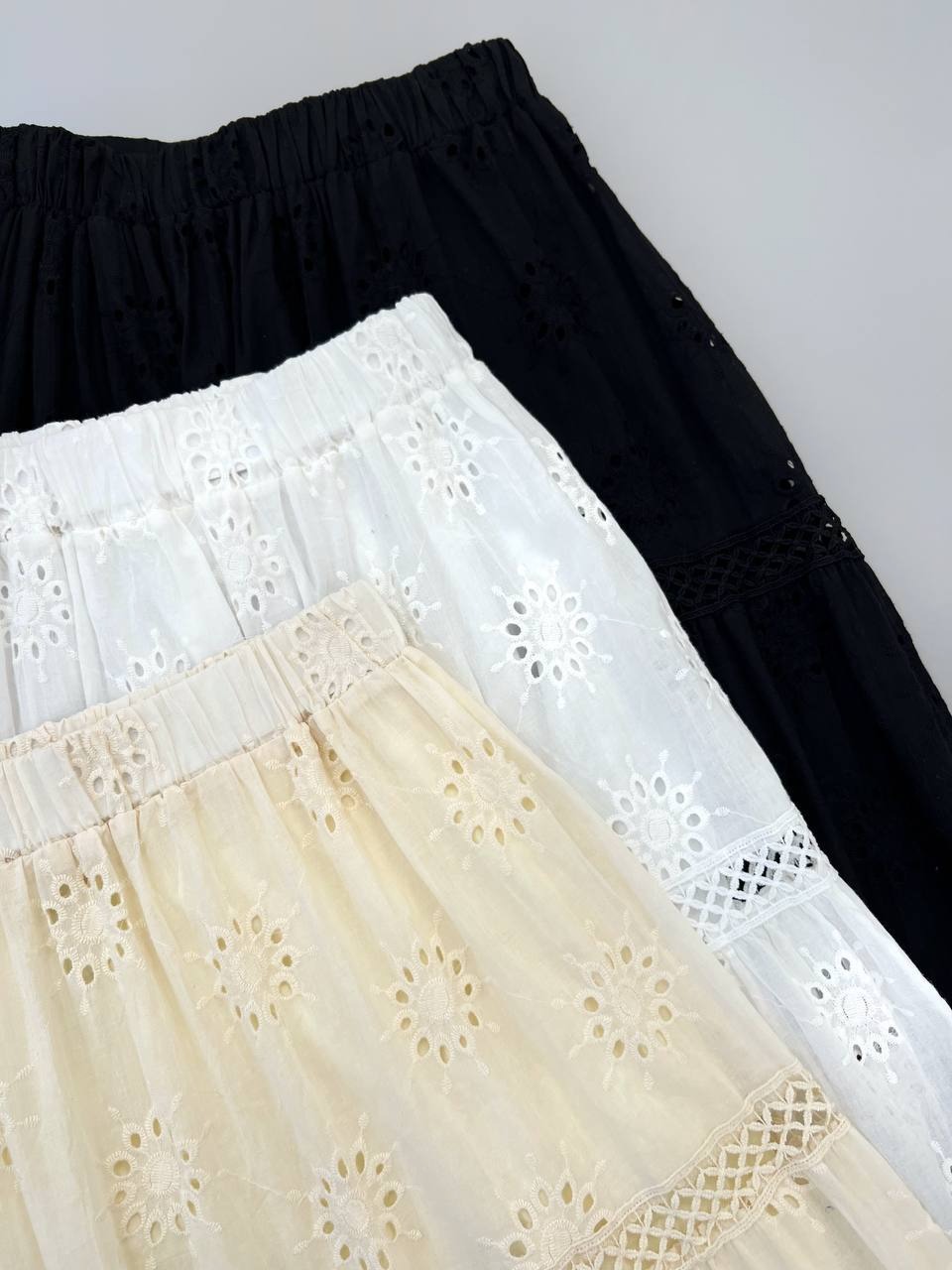 دامن تمام خامه دوزی بلند کد 4556