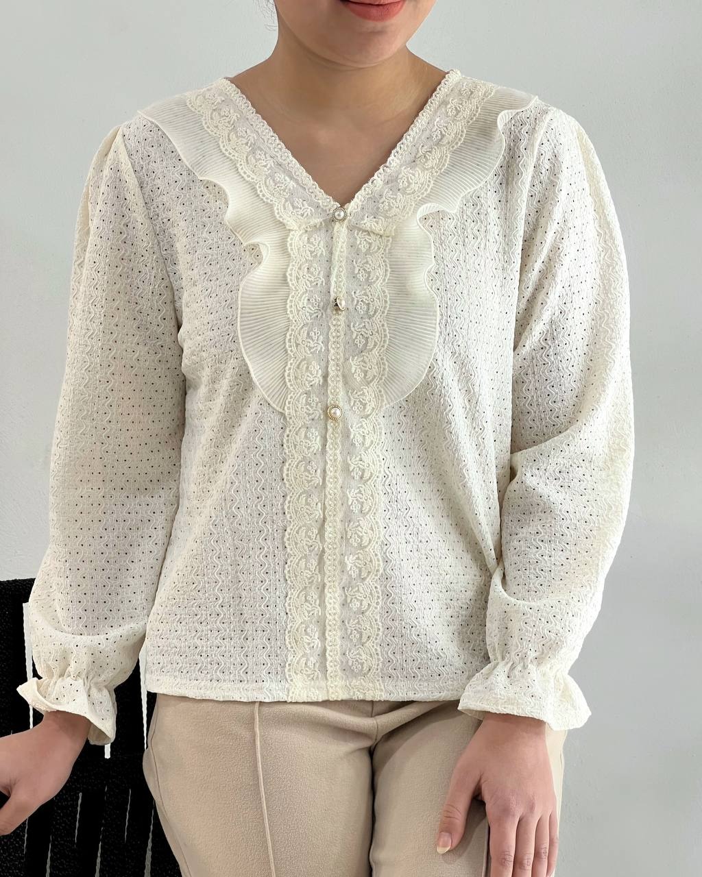 شومیز مراکشی با نوارای خامه دوزی کد 4558