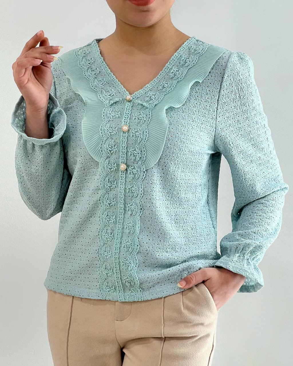 شومیز مراکشی با نوارای خامه دوزی کد 4558