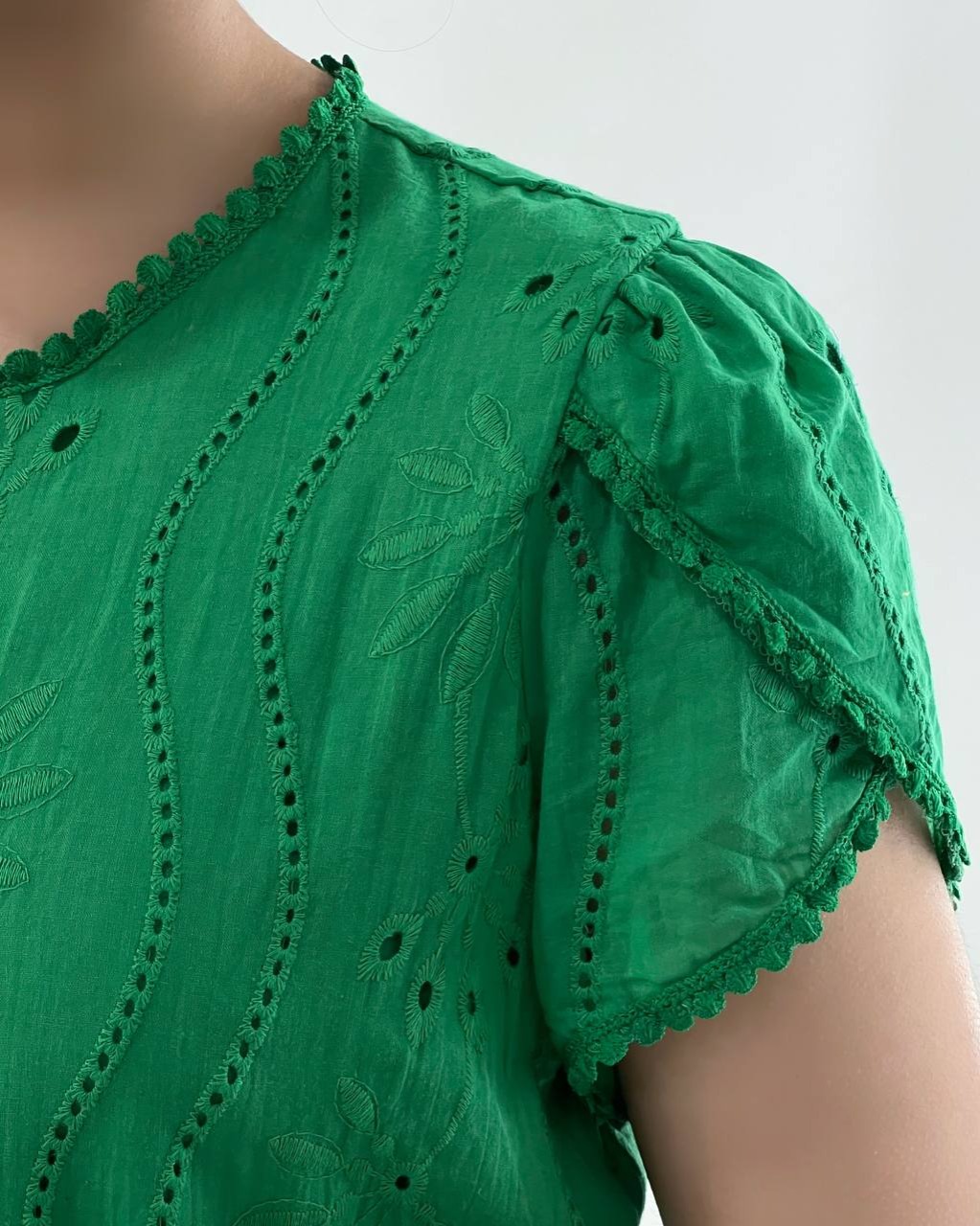 شومیز تمام خامه دوزی رنگی کد 4561