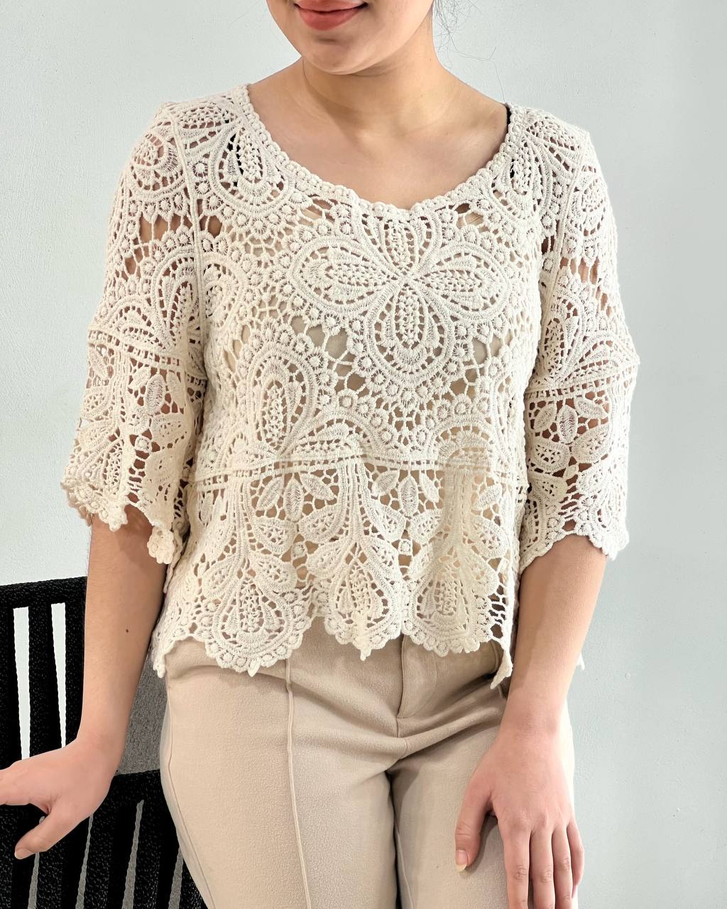 شومیز قلاب بافی اوردر کد 4565