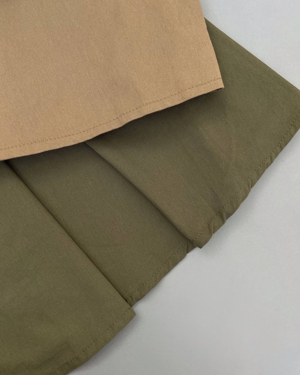 دامن کتان جلو پیلی کد 4566