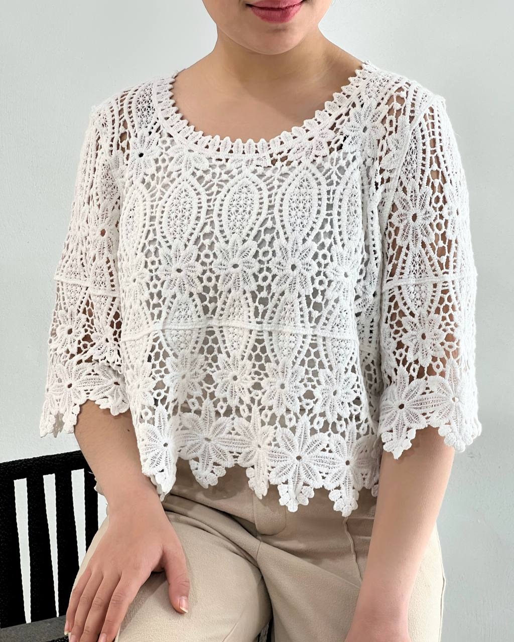 شومیز قلاب بافی اوردر کد 4570