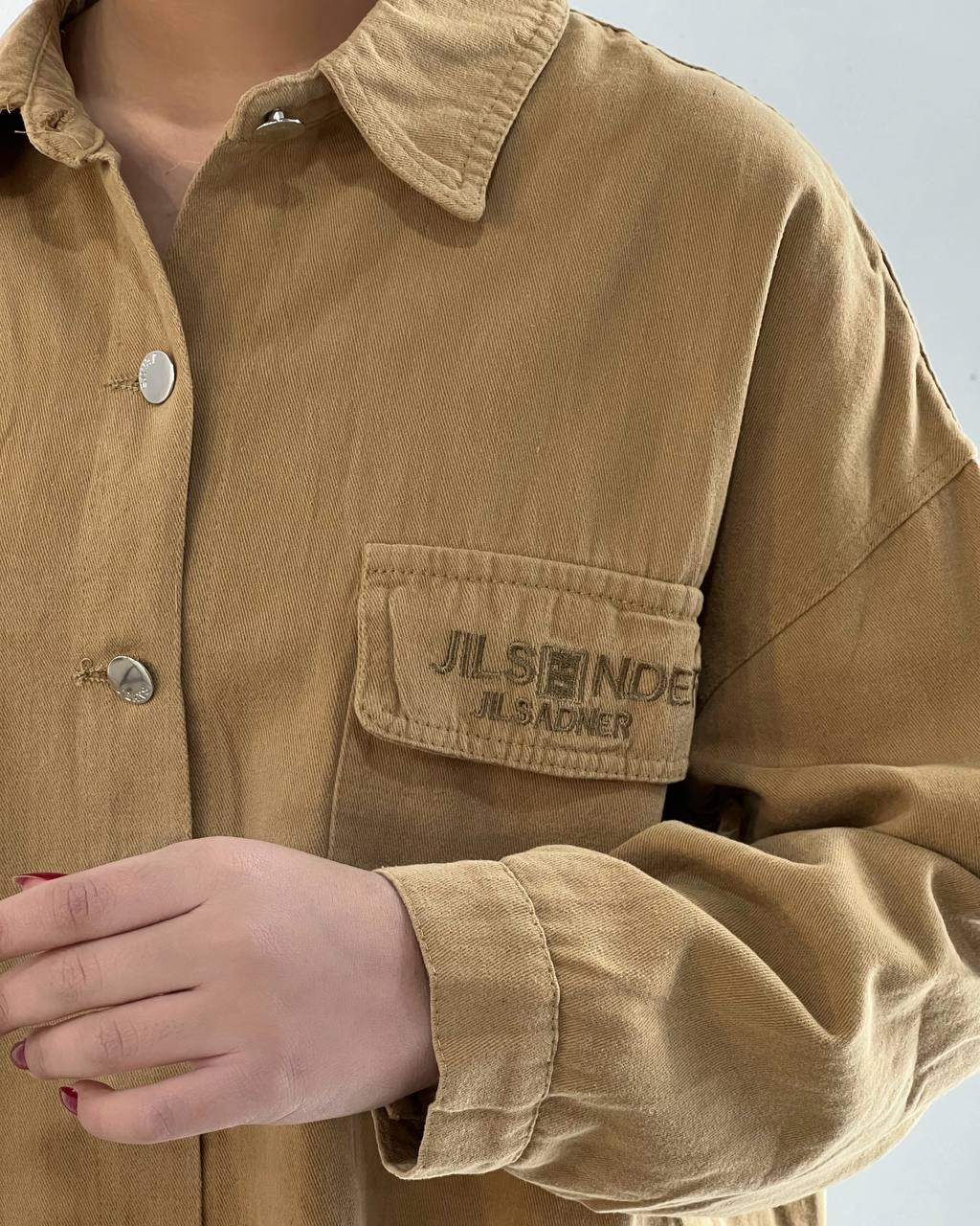 شومیز کتان جین رنگی کد 4577