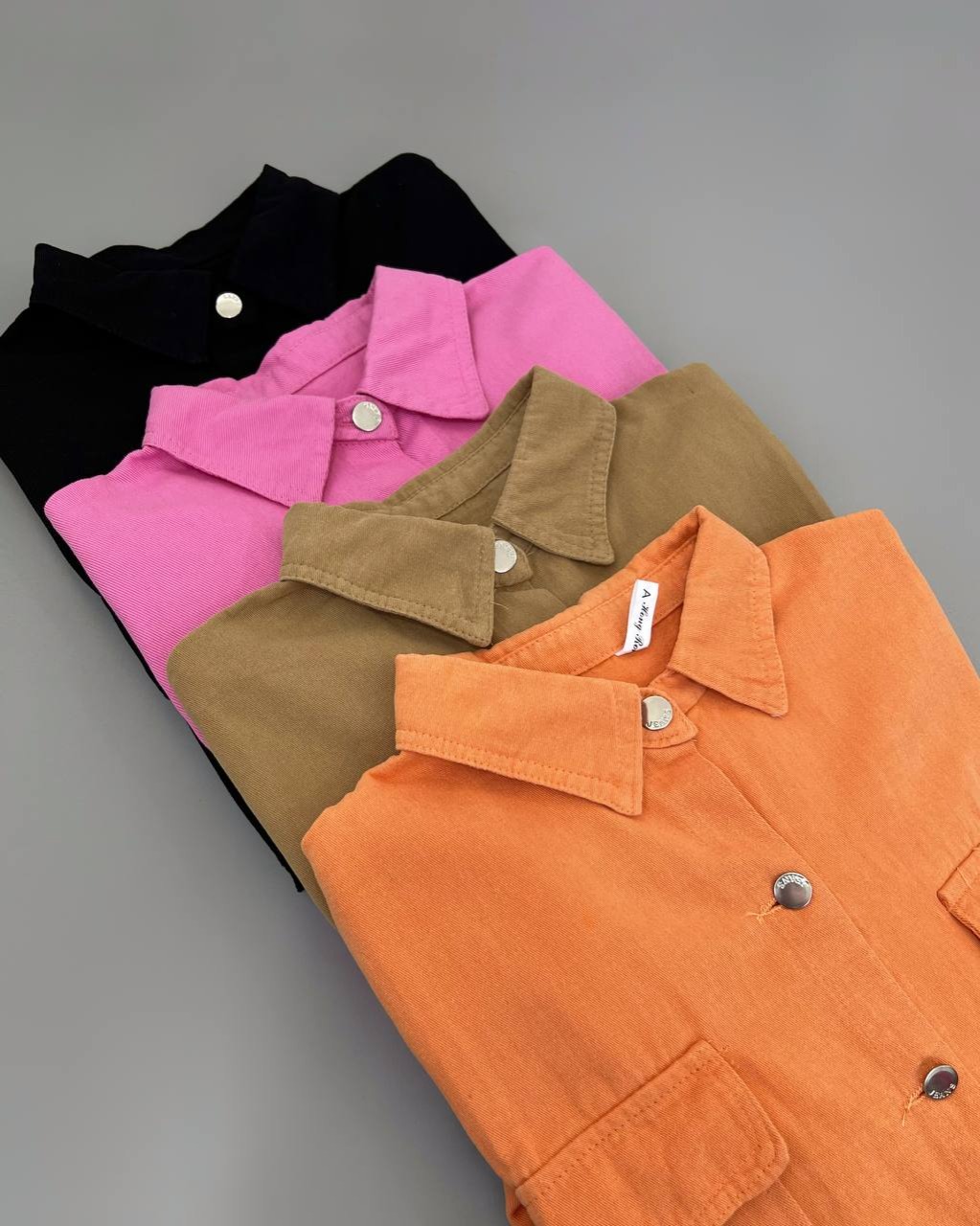 شومیز کتان جین رنگی کد 4577