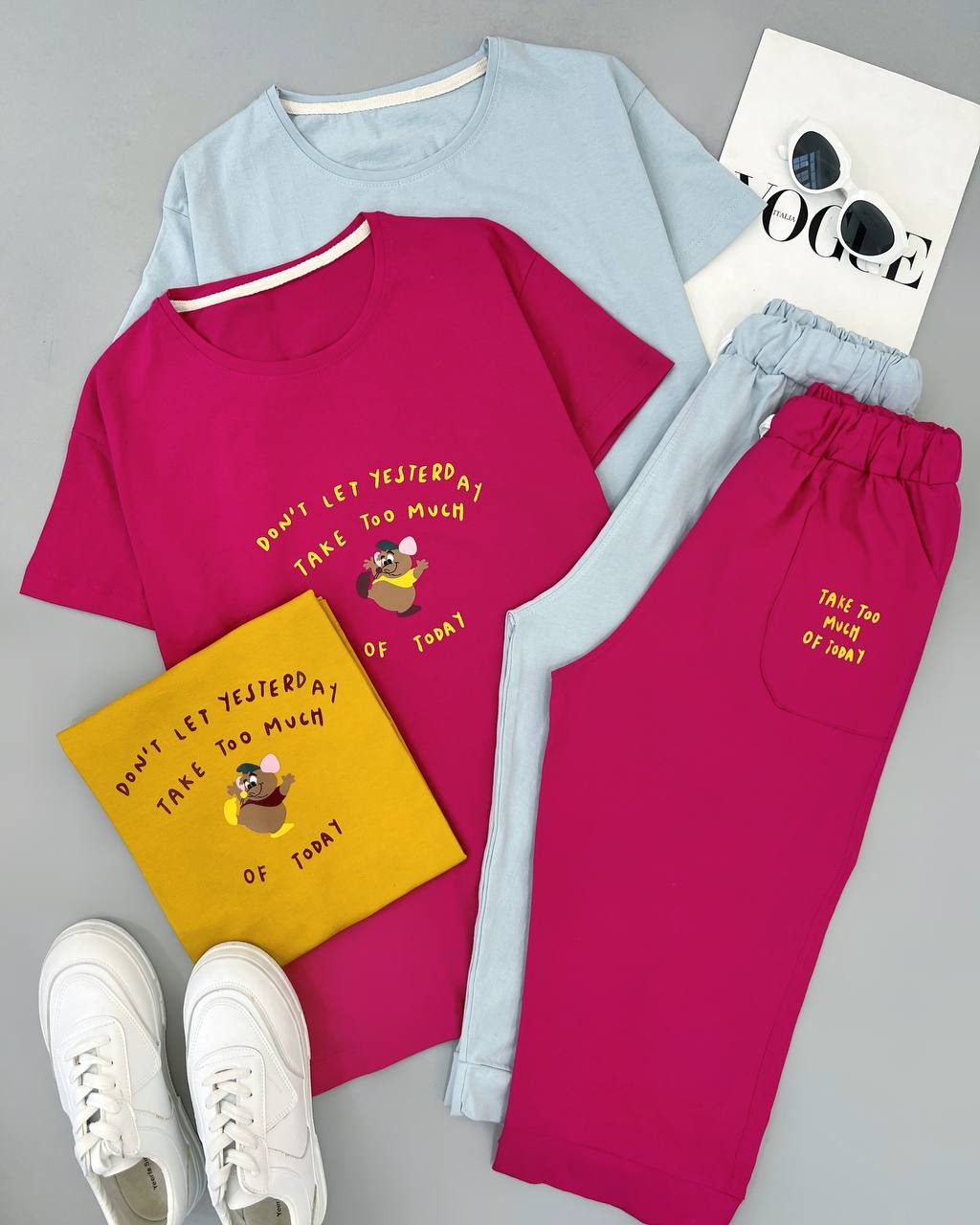 ست تیشرت و شلوارک کد 4578