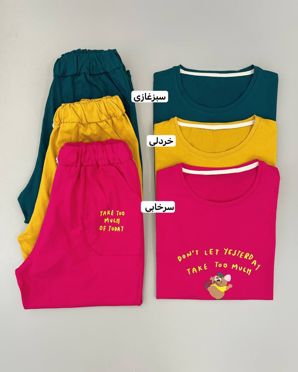 ست تیشرت و شلوارک کد 4578