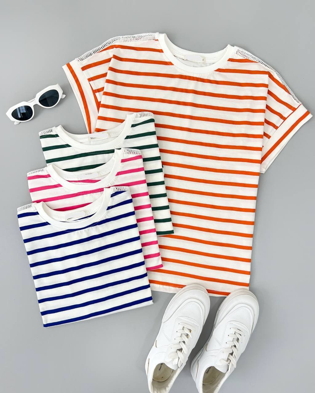 تیشرت سرشانه کار شده کد 4582