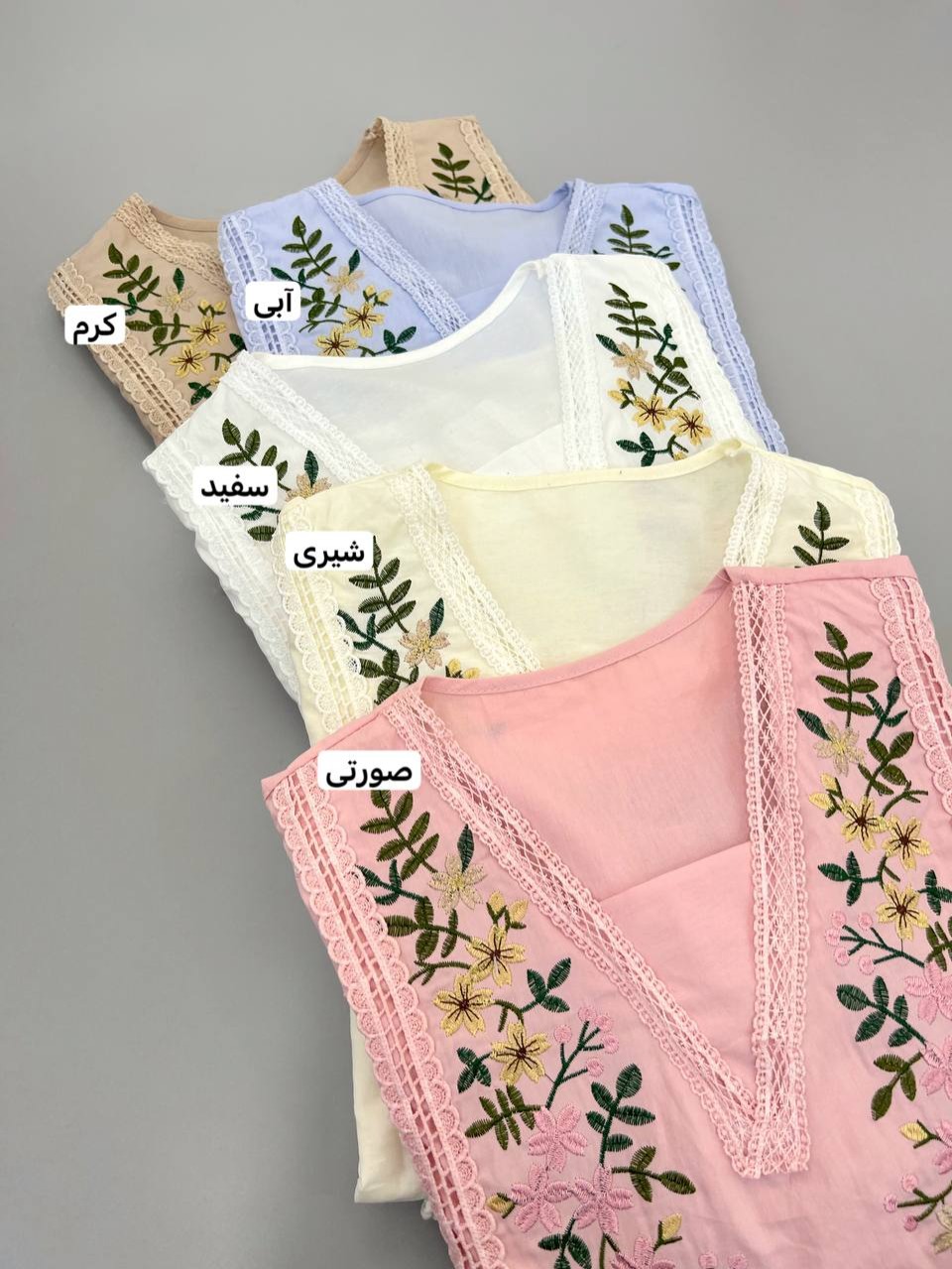 شومیز عروسکی گلدوزی شده کد 4584