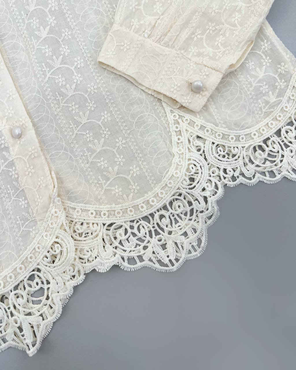 شومیز خامه دوزی تمام کار شده کد 4586