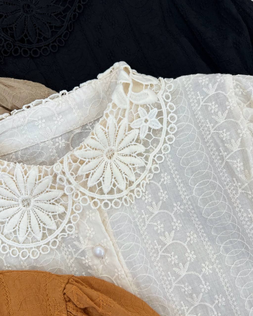 شومیز خامه دوزی تمام کار شده کد 4586