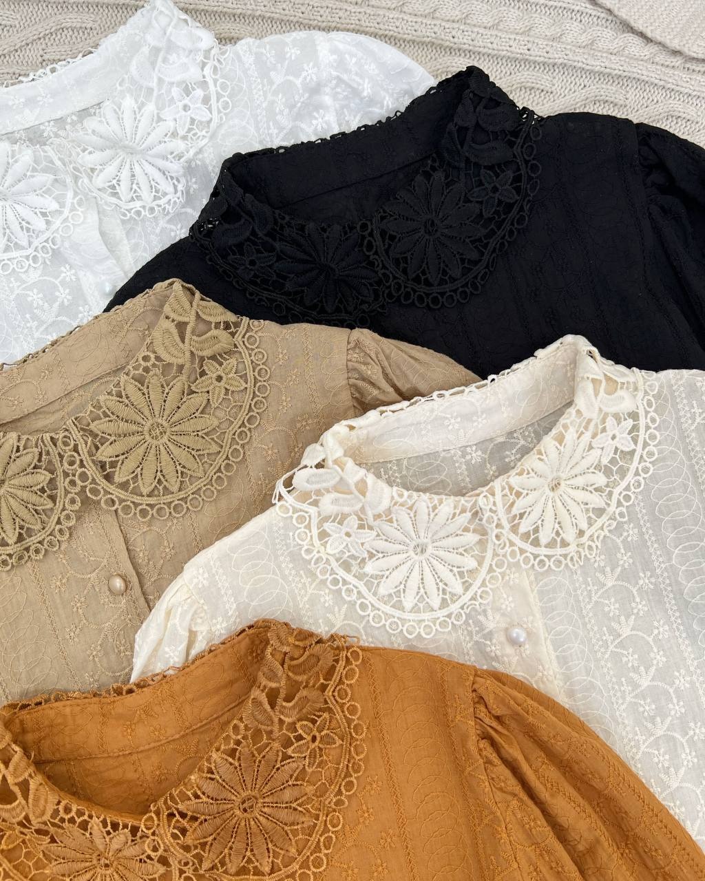 شومیز خامه دوزی تمام کار شده کد 4586