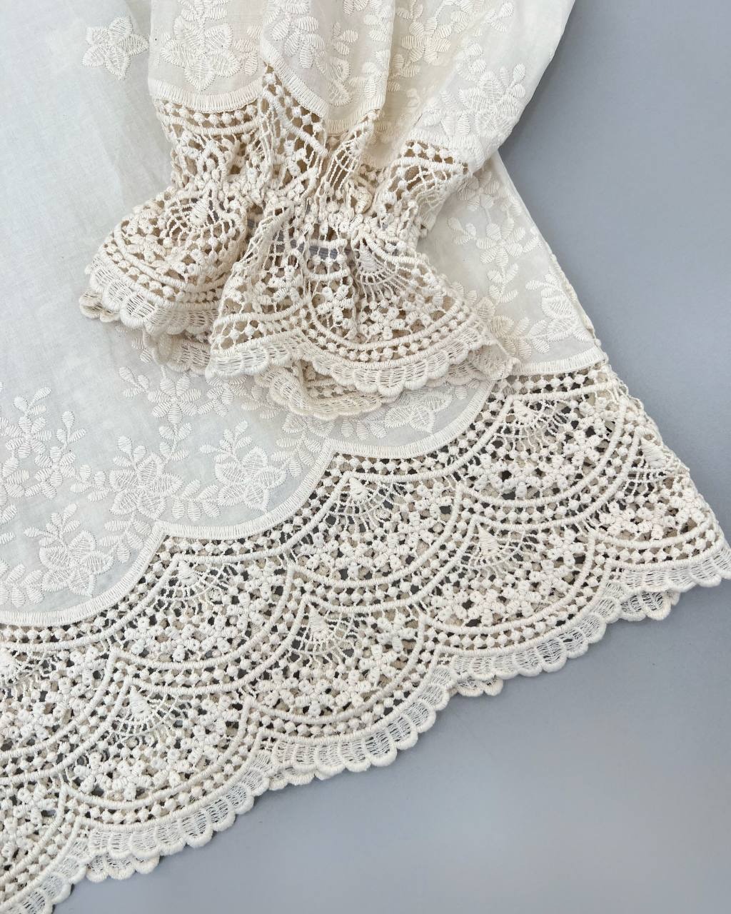 تونیک تمام خامه دوزی تکرنگ کد 4591