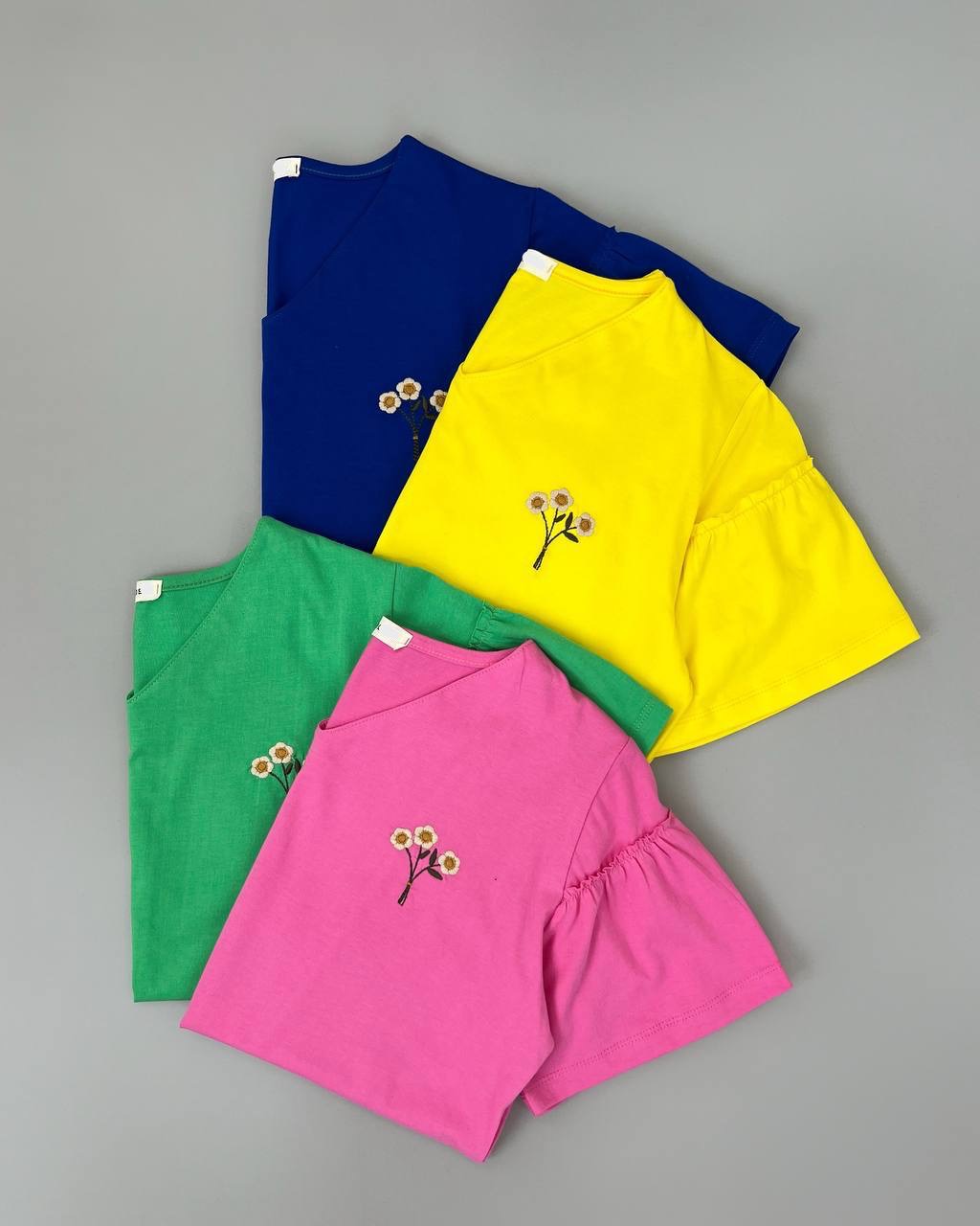 تیشرت گلدوزی استین چین کد 4594