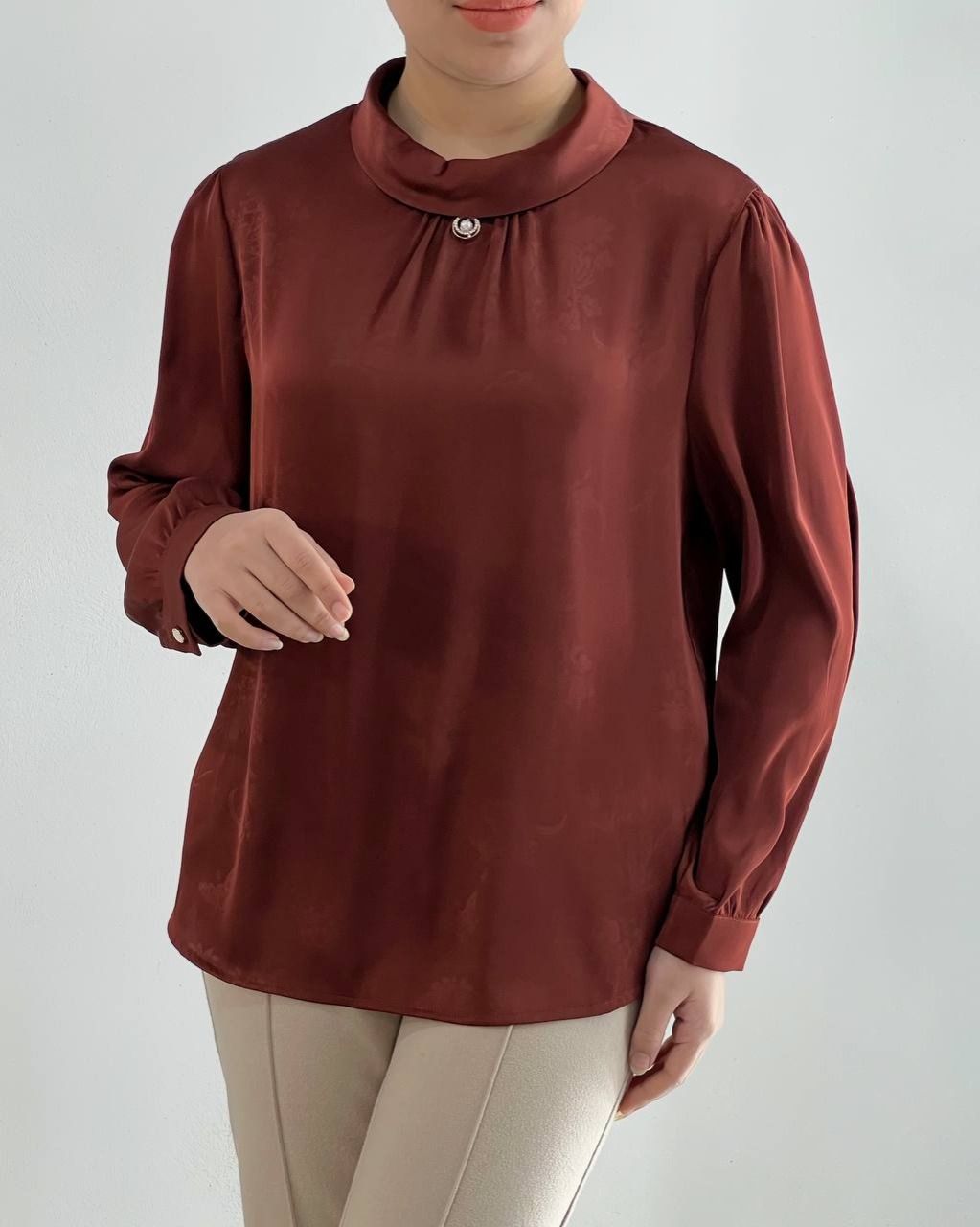 شومیز ساتن اورجینال کد 4595